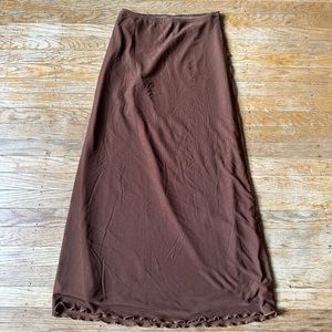 Princess polly brown maxi skirt